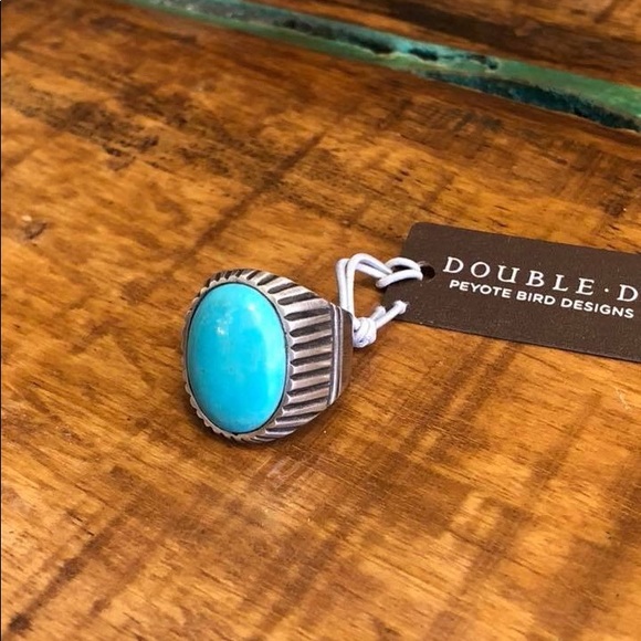 [ Brand New ] DDR/Peyote Bird Turquoise Ring - Picture 2 of 3